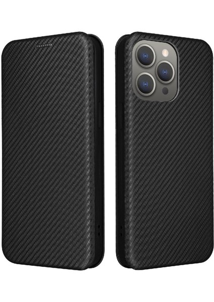 iPhone 15 Pro Max Ince Karbon Fiber Dokulu Pc Hibrit Tam Koruma Darbeye Dayanıklı Kapaklı Telefon Kılıfı (Yurt Dışından)