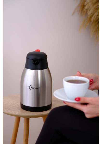 2 Litre Çift Kat Çelik Çay Termosu 1200P(Yeni Model) modelleri