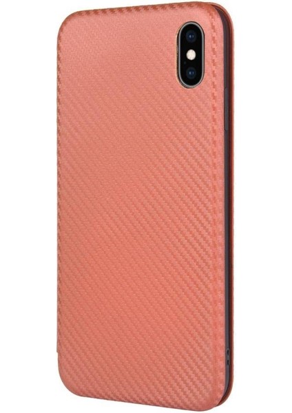 iPhone Xs Max Ince Karbon Fiber Dokulu Pc Hibrit Tam Koruma Darbeye Dayanıklı Kapaklı Telefon Kılıfı (Yurt Dışından)