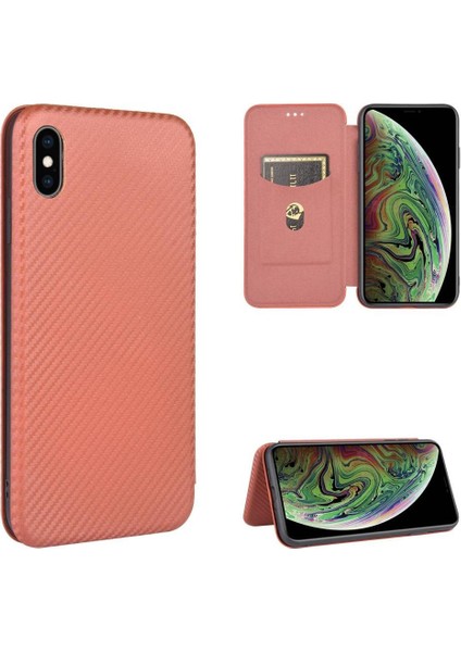iPhone Xs Max Ince Karbon Fiber Dokulu Pc Hibrit Tam Koruma Darbeye Dayanıklı Kapaklı Telefon Kılıfı (Yurt Dışından) indirimleri