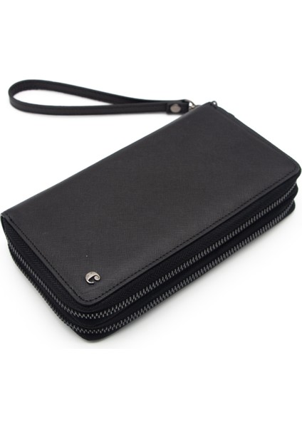Siyah Wint Deri Ünisex Cüzdan 3369W17