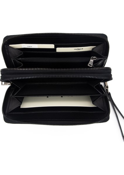 Siyah Wint Deri Ünisex Cüzdan 3369W17 modelleri