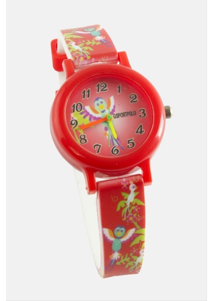 Kuş Desenli Çocuk Kol Saat