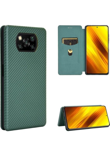 Xiaomi Poco X3 Nfc Ince Karbon Fiber Dokulu Pc Hibrit Tam Koruma Darbeye Dayanıklı Kapaklı Telefon Kılıfı (Yurt Dışından) indirimleri