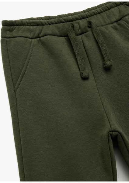 Cepli Beli Bağcıklı Pamuklu Basic Eşofman Altı modelleri