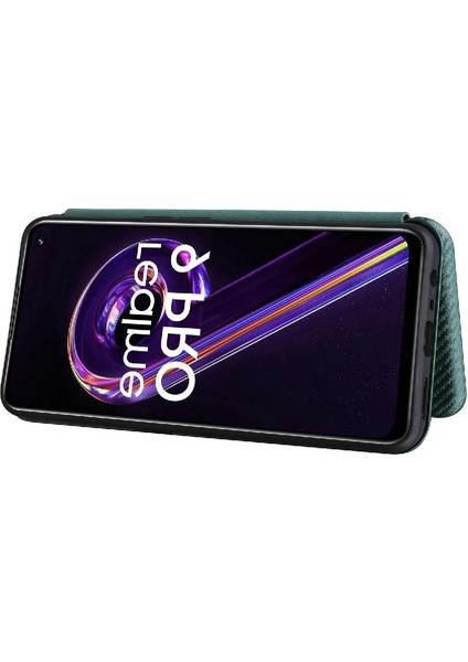 Realme 9 Pro Ince Karbon Fiber Dokulu Pc Hibrit Tam Koruma Darbeye Dayanıklı Kapaklı Telefon Kılıfı (Yurt Dışından) fiyatları