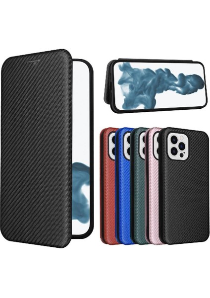 iPhone 14 Pro Max Ince Karbon Fiber Dokulu Pc Hibrit Tam Koruma Darbeye Dayanıklı Kapaklı Telefon Kılıfı (Yurt Dışından)