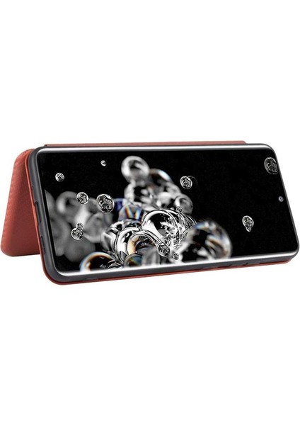 Samsung Galaxy S20 Ultra Ince Karbon Fiber Dokulu Pc Hibrit Tam Koruma Darbeye Dayanıklı Kapaklı Telefon Kılıfı (Yurt Dışından) indirimleri