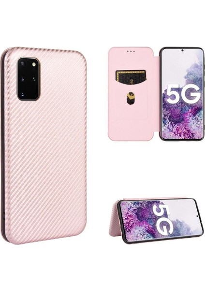 Samsung Galaxy S20 Plus Ince Karbon Fiber Dokulu Pc Hibrit Tam Koruma Darbeye Dayanıklı Kapaklı Telefon Kılıfı (Yurt Dışından)