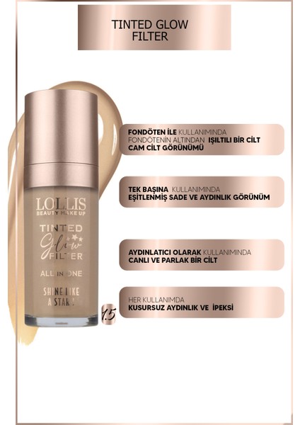 Tinted Glow Filter Highlighter & Primer Base / Tinted Glow Filter Aydınlatıcı & Makyaj Bazı modelleri