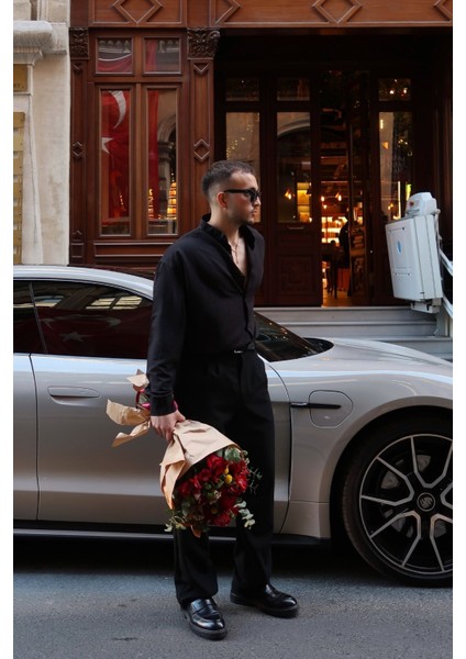 Zoro Erkek Extra Soft Keten Görünümlü Gömlek Uzun Kollu, Hafif Dokulu modelleri