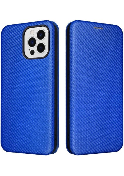 iPhone 14 Pro Max Ince Karbon Fiber Dokulu Pc Hibrit Tam Koruma Darbeye Dayanıklı Kapaklı Telefon Kılıfı (Yurt Dışından)