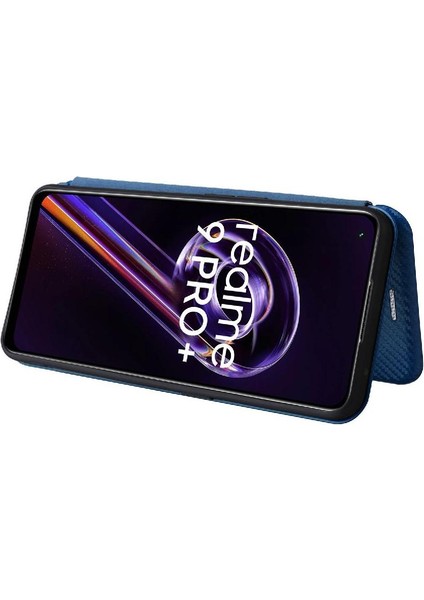 Realme 9 Pro Plus Ince Karbon Fiber Dokulu Pc Hibrit Tam Koruma Darbeye Dayanıklı Kapaklı Telefon Kılıfı (Yurt Dışından) fiyatları