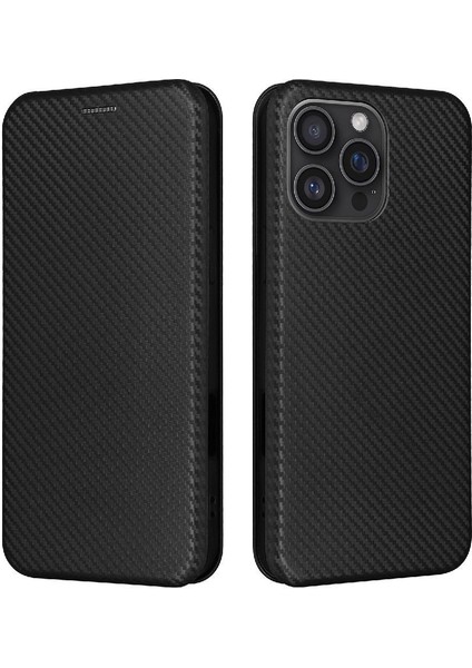 iPhone 16 Pro Ince Karbon Fiber Dokulu Pc Hibrit Tam Koruma Darbeye Dayanıklı Kapaklı Telefon Kılıfı (Yurt Dışından)