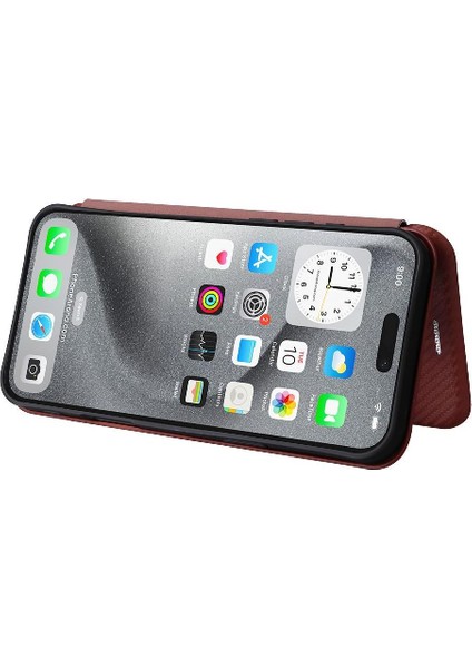 iPhone 16 Pro Ince Karbon Fiber Dokulu Pc Hibrit Tam Koruma Darbeye Dayanıklı Kapaklı Telefon Kılıfı (Yurt Dışından) modelleri