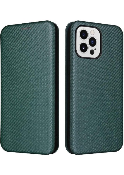 iPhone 14 Plus Ince Karbon Fiber Dokulu Pc Hibrit Tam Koruma Darbeye Dayanıklı Kapaklı Telefon Kılıfı (Yurt Dışından)