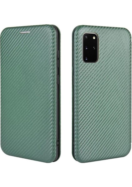 Samsung Galaxy S20 Plus Ince Karbon Fiber Dokulu Pc Hibrit Tam Koruma Darbeye Dayanıklı Kapaklı Telefon Kılıfı (Yurt Dışından)