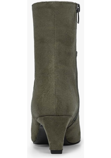Kadın Noria Yağ Yeşili Süet Kısa Topuklu Bot fırsatları