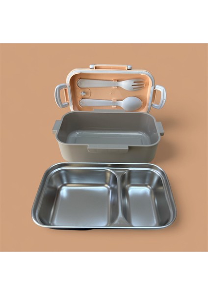 Paslanmaz Çelik Yemek Saklama ve Taşıma Kabı Bej 450 ml P4865 modelleri