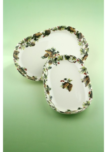 Forest 2 Boy Porselen Kayık Tabak fiyatları