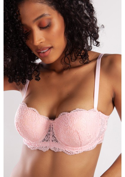 Golshan G.colors Push Up Strapless Bra, Açık Pembe Konforlu ve Şık Sütyen