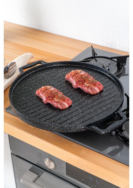 Çift Taraflı Çift Kulplu Döküm Tava Ister Izgara Ister Gözleme indirimleri