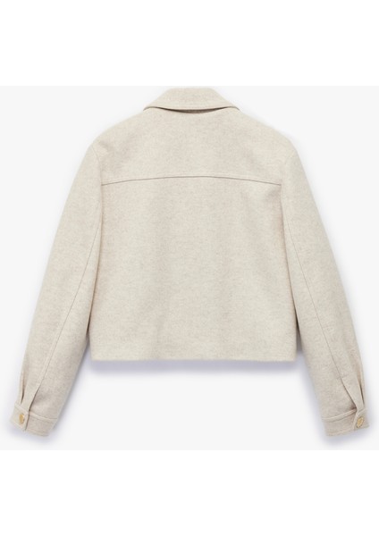 Aplike Cepli Uzun Kollu Kaşe Ceket fırsatları