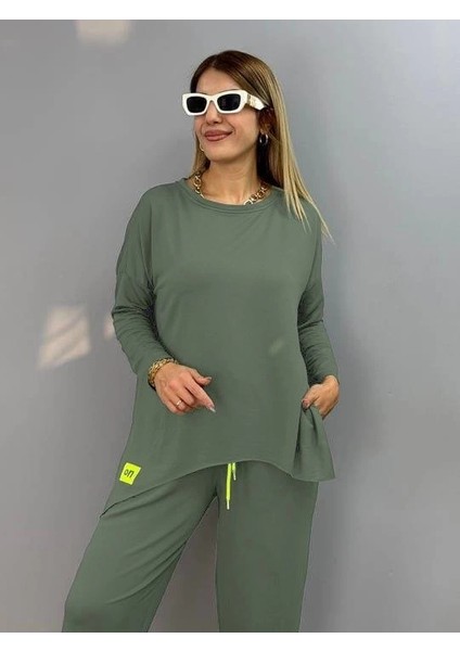 Mdb Kadın Iki Iplik Viskon Pamuk Kumaş Arma Detaylı Ikili Takım fiyatları
