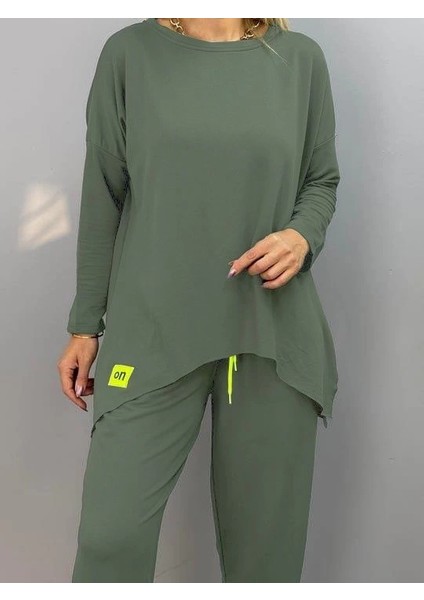 Mdb Kadın Iki Iplik Viskon Pamuk Kumaş Arma Detaylı Ikili Takım modelleri
