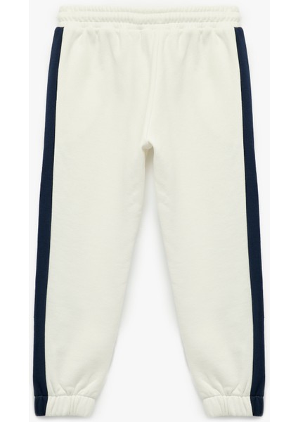 Üç Iplik Şardonlu Cepli Beli Lastikli Renk Kontrastlı Jogger Eşofman Altı fiyatları