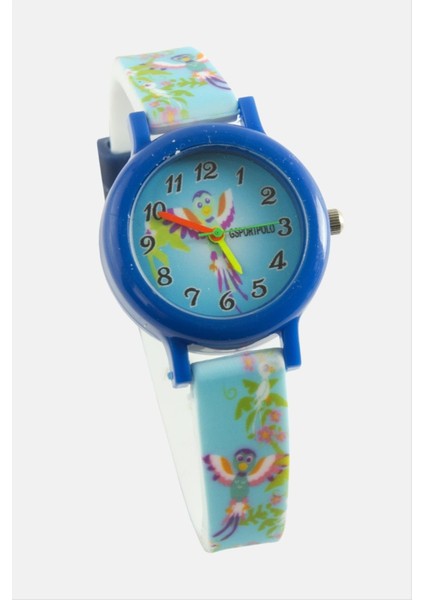 Kuş Desenli Çocuk Kol Saat