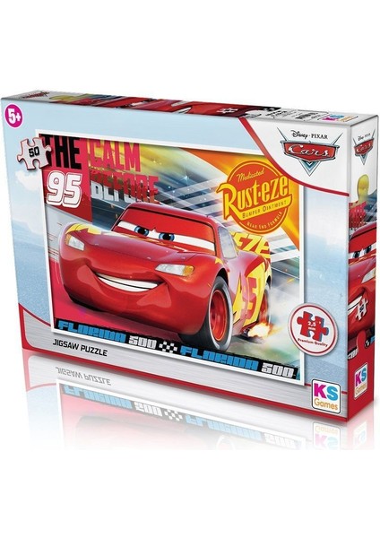 CR709 Cars 50 Parça Çocuk Puzzle -Ks Puzzle