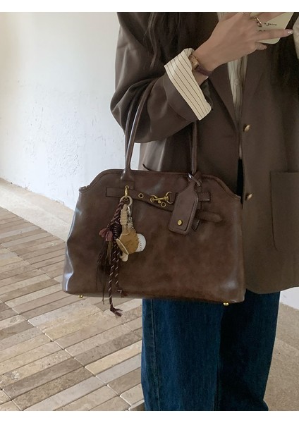 Yeni Moda, Çok Yönlü Tek Omuzlu Iş Çantası, Avrupa-Amerika Retro Tarzı Nüfus Odaklı Tasarım, Kadın Çantası (Yurt Dışından) fırsatları