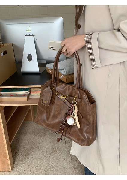 Yeni Moda, Çok Yönlü Tek Omuzlu Iş Çantası, Avrupa-Amerika Retro Tarzı Nüfus Odaklı Tasarım, Kadın Çantası (Yurt Dışından) modelleri