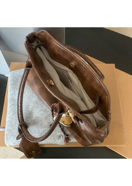 Yeni Moda, Çok Yönlü Tek Omuzlu Iş Çantası, Avrupa-Amerika Retro Tarzı Nüfus Odaklı Tasarım, Kadın Çantası (Yurt Dışından) indirimleri