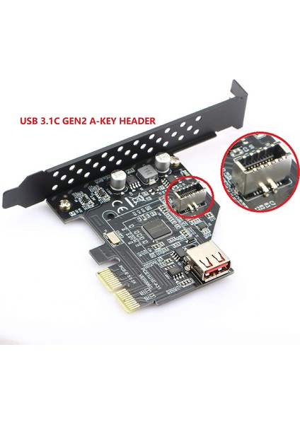 USB 3.1 Tip C Ön Panel Başlık Uzatma Kablosu, Tip E - USB 3.1 Tip C Kablosu, Dahili Adaptör Kablosu, Panelli (50 Cm) (Yurt Dışından) indirimleri