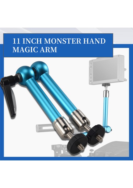 Yelangu 11 Inç Magic Eklemli Kol Magic Arm Rig Başlığı Monitör, Video, Işık, Dslr Kamera, Stüdyo Aksesuarları Montajı Için (Yurt Dışından) fırsatları