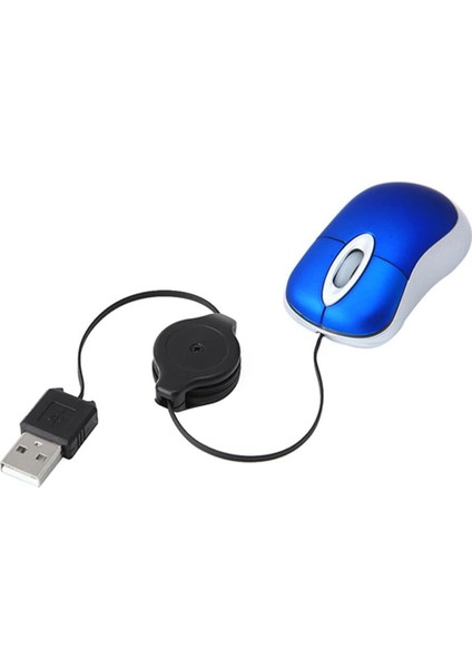 Adet Kablolu Fare Geri Çekilebilir Fare Kablolu Fare Mini Fare USB Optik Fare Bilgisayar Dizüstü Bilgisayar Için Kablolu Fare (Yurt Dışından) fiyatları