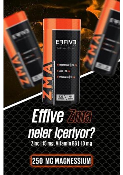ZMA 120 Kapsül Magnezyum ve Çinko Desteği ile Yüksek Performans