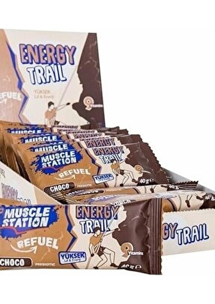 Energy Trail Çikolata Aromalı 24 Adet Prebiotik Enerji Barı fırsatları