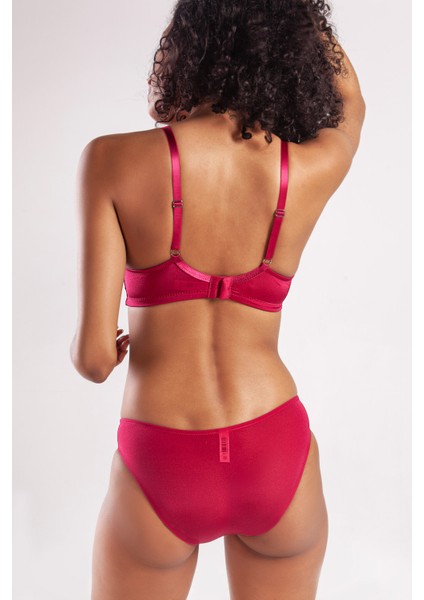 Golshan Garland Big Size Plunge Bra, Şarap Rengi Konforlu ve Şık Sütyen fiyatları