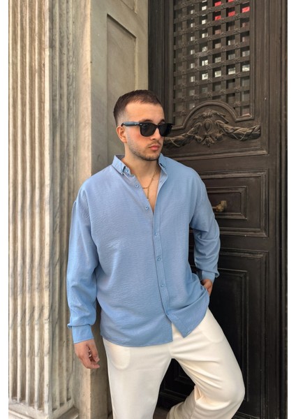 Zoro Erkek Extra Soft Keten Görünümlü Gömlek Uzun Kollu, Hafif Dokulu fiyatları