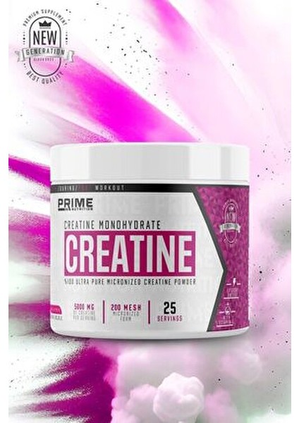 Kreatin Toz 125.25 gr 200 Mesh Mikronize Formda Yetişkinler İçin