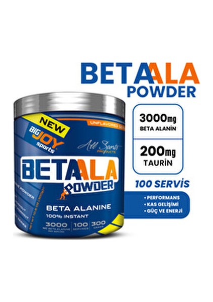 Betaala Toz 300 g Unflavored Beta Alanin İçin 100 Servislik Paket fiyatları