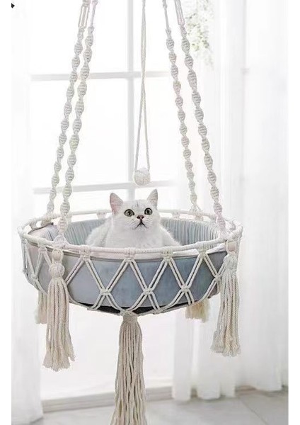 Kedi Asılı Kedi Asılı Yatak Pencere Pervazı Yuvası Çıkarılabilir Kedi Hamak Asılı Yuvası Asılı Sepet Salıncak (Yurt Dışından)