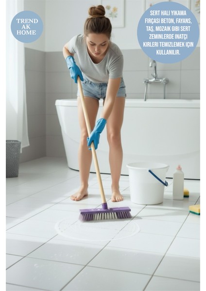 Lüks Sert Yer Halı Yıkama Fırçası Birden Fazla Alanda Çok Kullanışlı Fırça