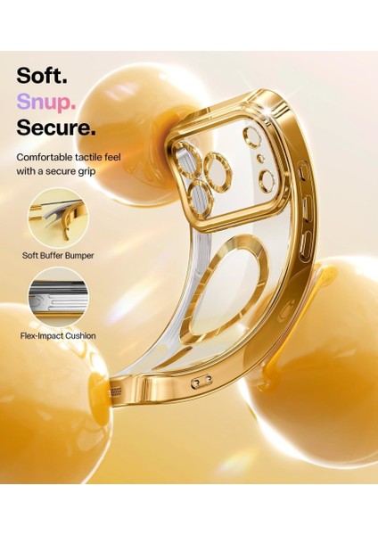 Apple iPhone 17 Pro Max Için Magsafe ile Uyumlu Kılıf Kamera Lensli Korumalı Şeffaf Silikon Kapak fırsatları