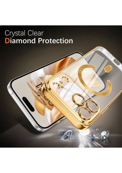 Apple iPhone 17 Pro Max Için Magsafe ile Uyumlu Kılıf Kamera Lensli Korumalı Şeffaf Silikon Kapak indirimleri