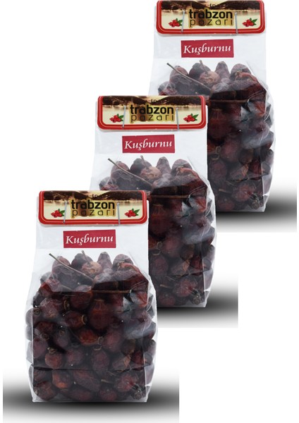 Doğal Kurutulmuş Kuşburnu 3x100 gr