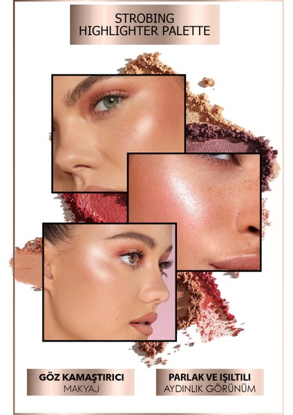 Strobing Highlighter Palette 4 Colors / Strobing Aydınlatıcı Palet 4 Renk fırsatları